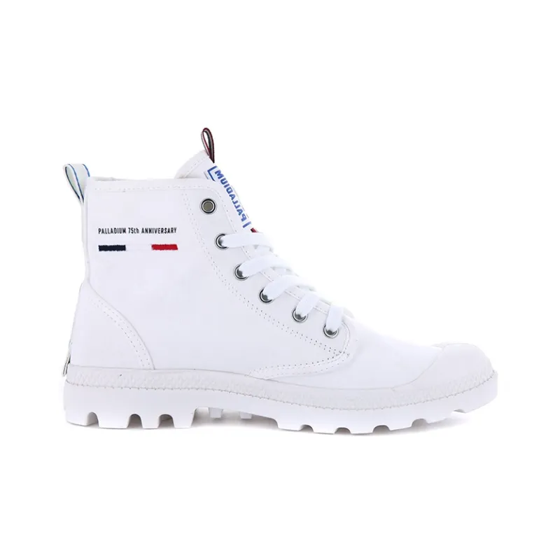 Palladium Pampa Hi Dare 75th Slip Resistant, Abrasion Resistant, Breathable High Top Canvas Shoes Unisex White-1