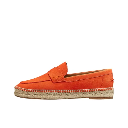 HERMES Trip Casual Single Shoes Women's Orange