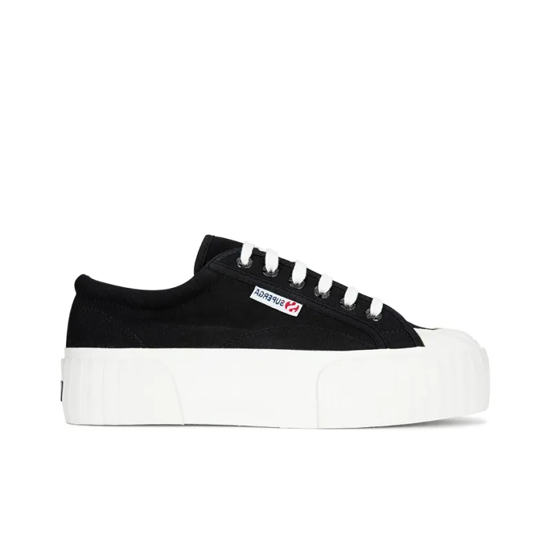SUPERGA Low Top Canvas Shoes Women's Black-1