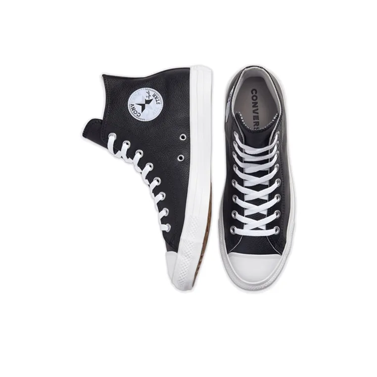 Converse Seasonal Color Leather Chuck Taylor All Star 'Black White'-3
