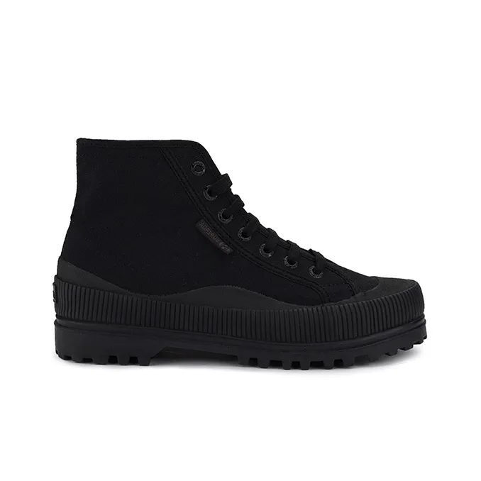 SUPERGA Anti Slip Wear Resistant High Top Canvas Shoes Unisex Black-1
