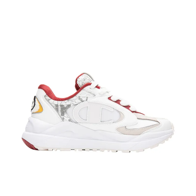 Pop Mart X Champion Chunky Sneakers Men Low Top White/Red-1