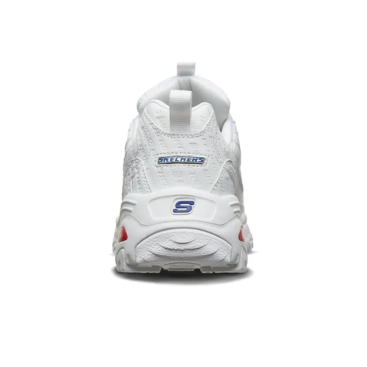 Skechers Snickers X Skechers D'Lites 1.0 Low Top Daddy Shoes White Women's-3