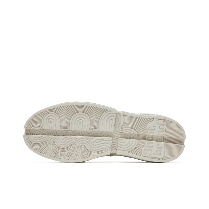 SHOOT BRAND Reborn No.1 Breathable Height Increasing Low Top Canvas Shoes Unisex Milk Tea White-4