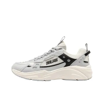 KELME Slip-Resistant Breathable Lightweight Low-Top Chunky Sneakers Unisex Gray Black