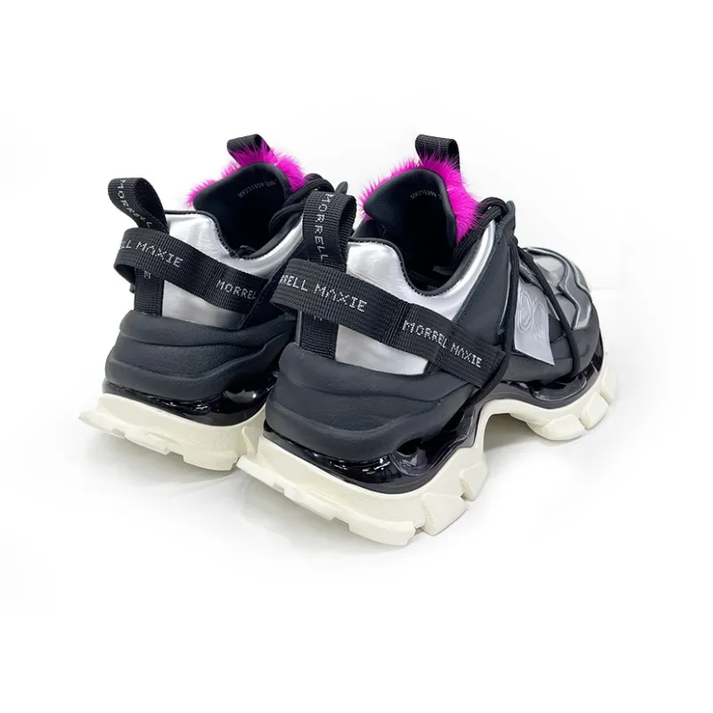 MORRELL MAXIE Low-Top Chunky Sneakers Women's Black-3