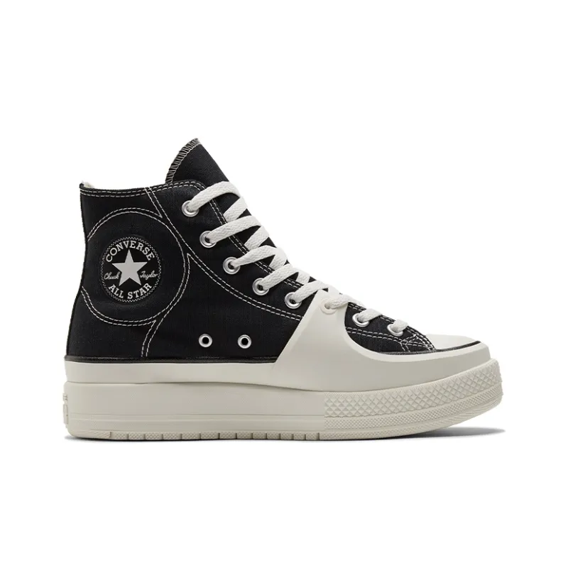Converse Chuck Taylor All Star Construct Hi Black Vintage White-1