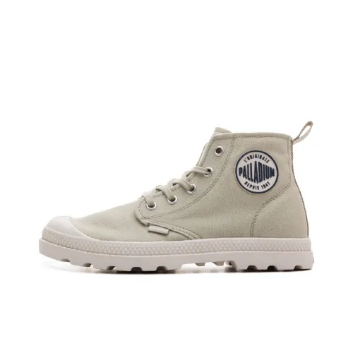 Palladium Lp Mid Cvs Wear-Resistant Slip-Resistant size-Top Canvas Shoes Women's Light Green