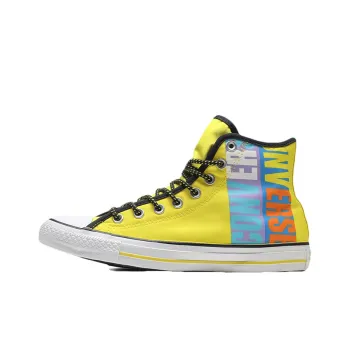 Converse Chuck Taylor All Star Anti Slip And Wear Resistant Lightweight High Top Canvas Shoes Unisex Yellow