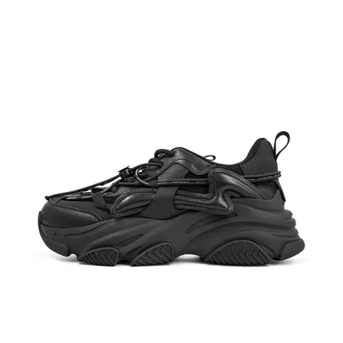 CICIFO Chunky Sneakers Women's Low-Top Black