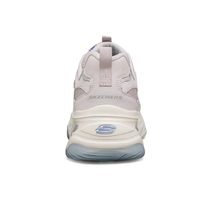 Skechers D'LITES 4.0 Cushioning Anti Slip Wear Resistant Breathability Low Top Chunky Sneakers Women's Lavender-2