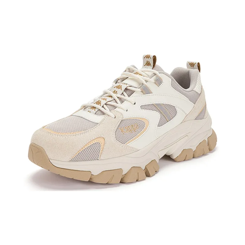 Kappa Low-Top Chunky Sneakers Unisex White Gray-1