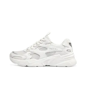 Skechers BOBS BAMINA Cushioning Slip Resistant Low Top Chunky Sneakers Women's White
