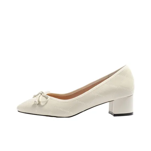 STEVE holiday Casual Single Shoes Women's Ecru