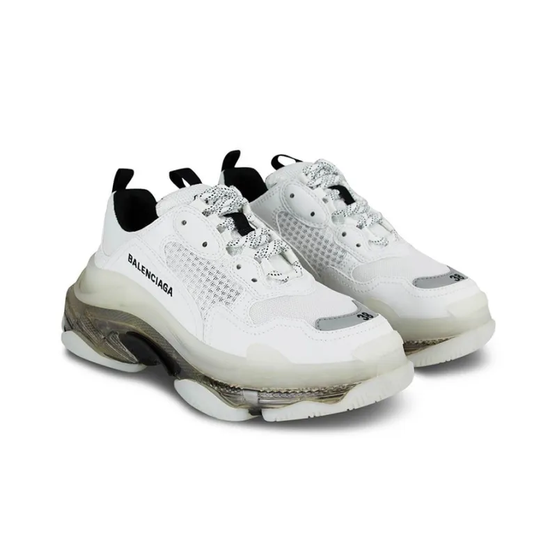 Balenciaga Triple S Sneaker 'Clear Sole White Grey' Women's-2