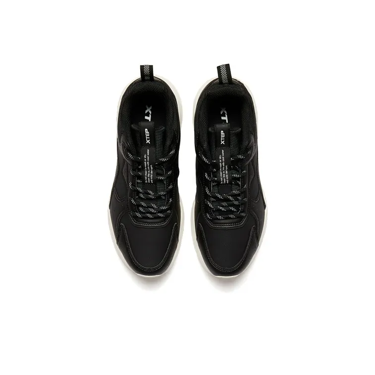 XTEP Chunky Sneakers Women's Low Top Black-1