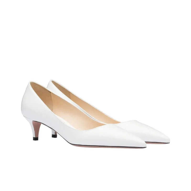 PRADA Medium Heel Shoes Women's White-1