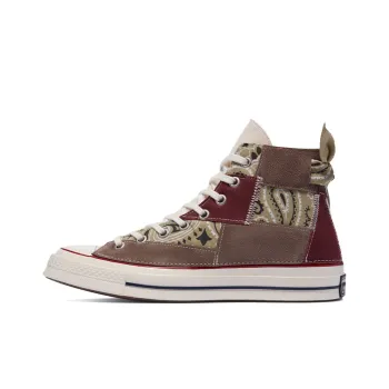 Converse Chuck Taylor All Star 70 Hi Paisley Patchwork Maroon