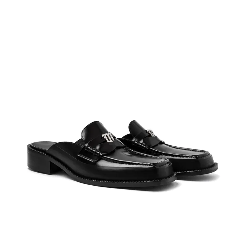 Misbhv Brutalist Slip on Leather Loafers Women's-2