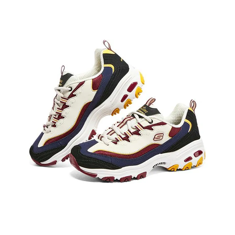 Skechers D'LITES 1.0 Running Shoes 'White Navy Red' Women's-2