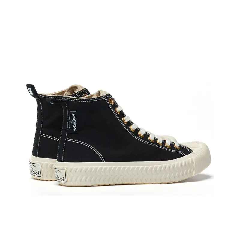Excelsior Canvas Shoes Unisex High Top Classic Black-2