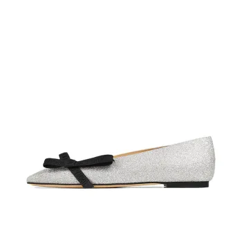 Jimmy Choo Veda Bow detail Ballerina Shoes
