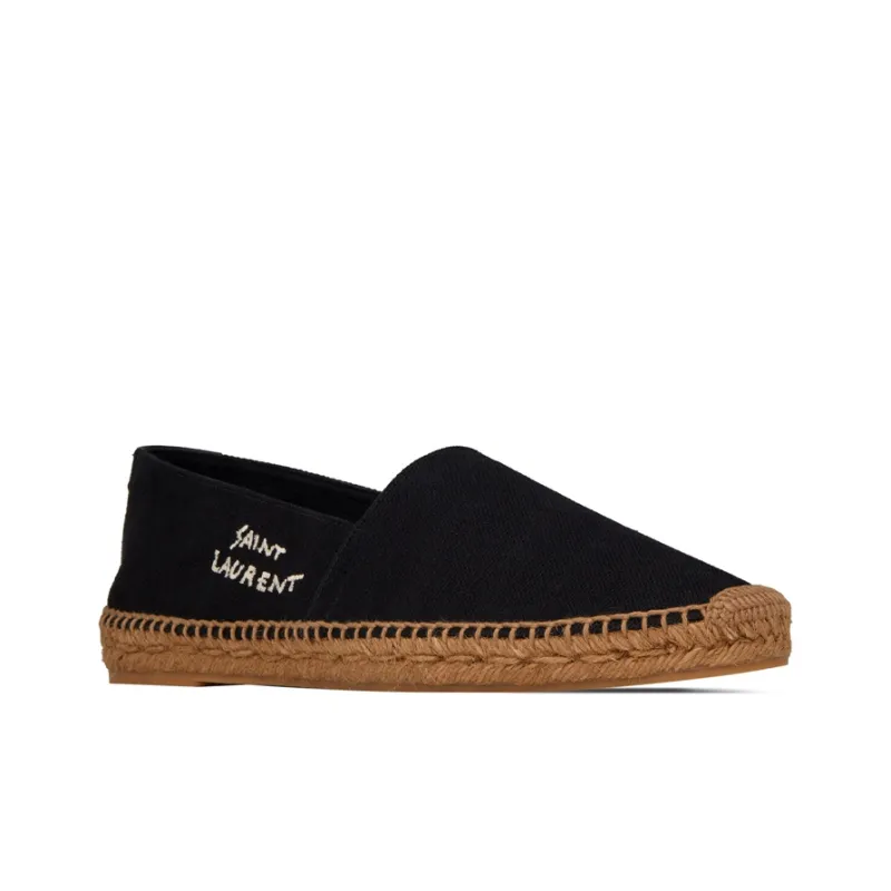 SAINT LAURENT Embroidered Espadrilles Black Women's-2