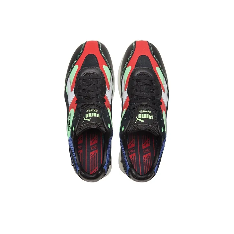 PUMA Future Rider King Trainers 'Black Green Red'-3