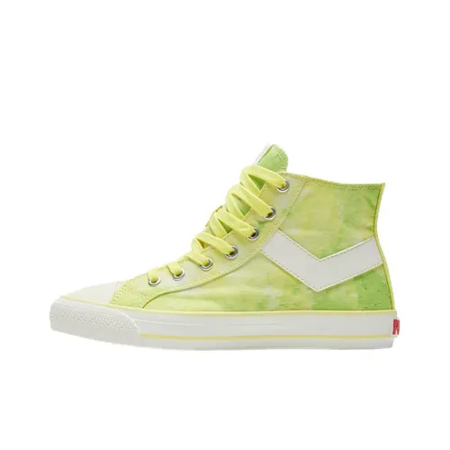 PONY Anti-Slip Wear-Resistant High-Top Canvas Shoes Women's