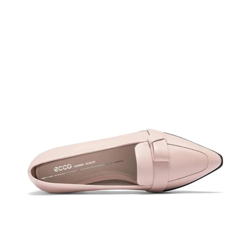Ecco 20 Pointed Toe Collection Casual Single Shoes Women's Nude Pink-3
