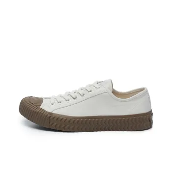 Excelsior Canvas Shoes Unisex Low Top Steam White/Coffee