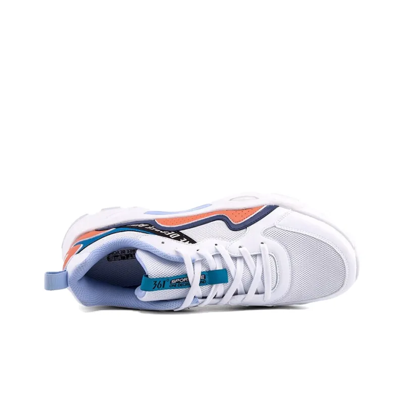361° Low Top Chunky Sneakers Men's White Blue-2