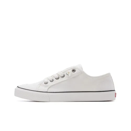 Rockfish Canvas Shoes Women's Low-Top White/Black