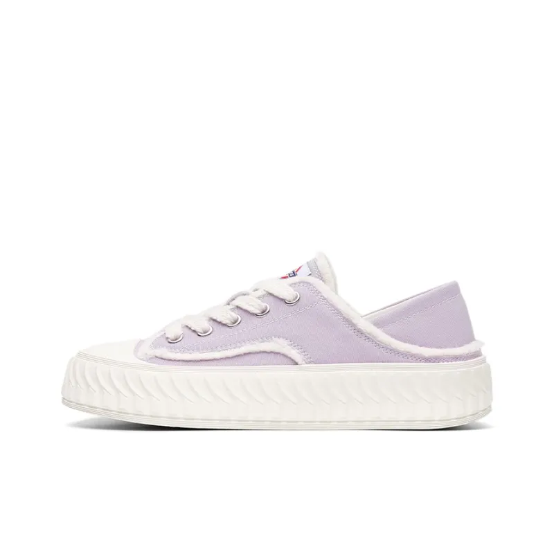 Dickies Wear Resistant Breathable Slip Resistant Low Top Canvas Shoes Women's Light Purple-0