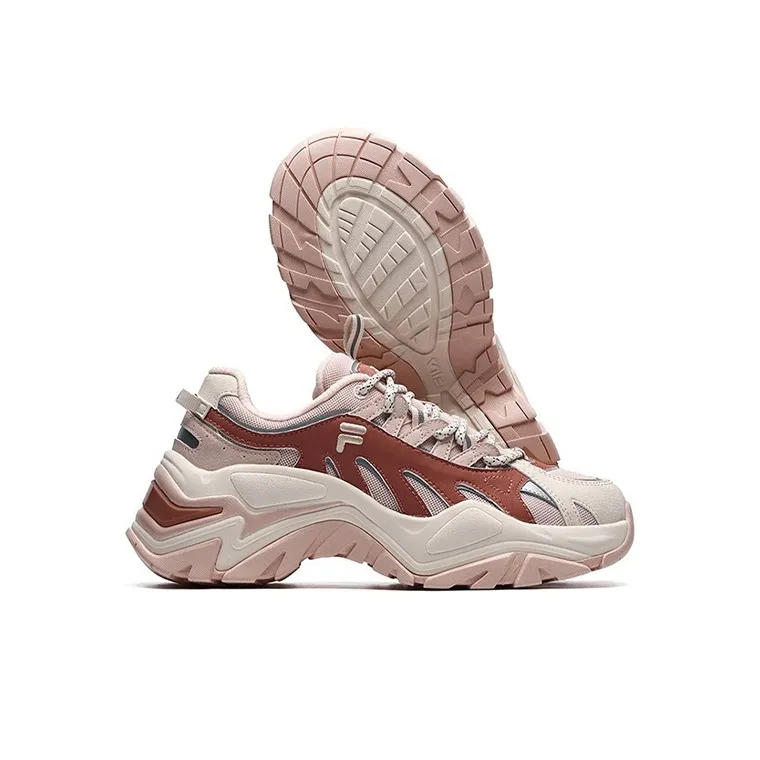 FILA FUSION Casual Fashion Sneakers 'Pink Red' Women's-3