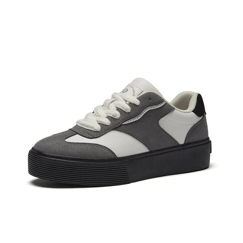 Rockfish Anti Slip Wear Resistant Low Top Skateboard Shoes Women's Gray-1