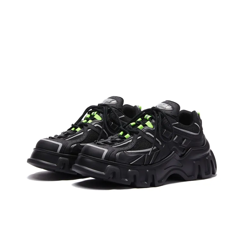OGR Mecha Heavy Gravity Collection Mecha Chunky Sneakers Unisex Gothic Black-2