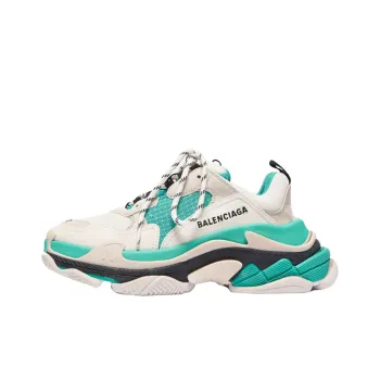 Balenciaga Balencaiga Triple S White Grey Turquoise Women's