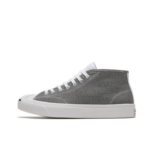 Converse Jack Purcell Canvas Shoes Unisex Mid-Top Gray/White