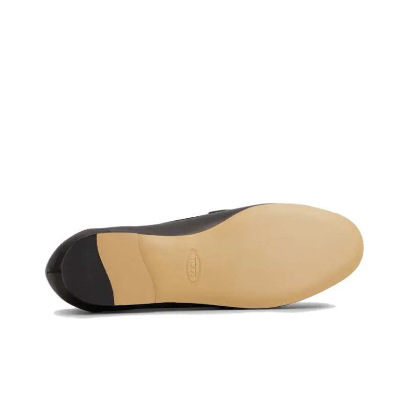 TOD'S T Logo Almond Toe Loafers Women's-4