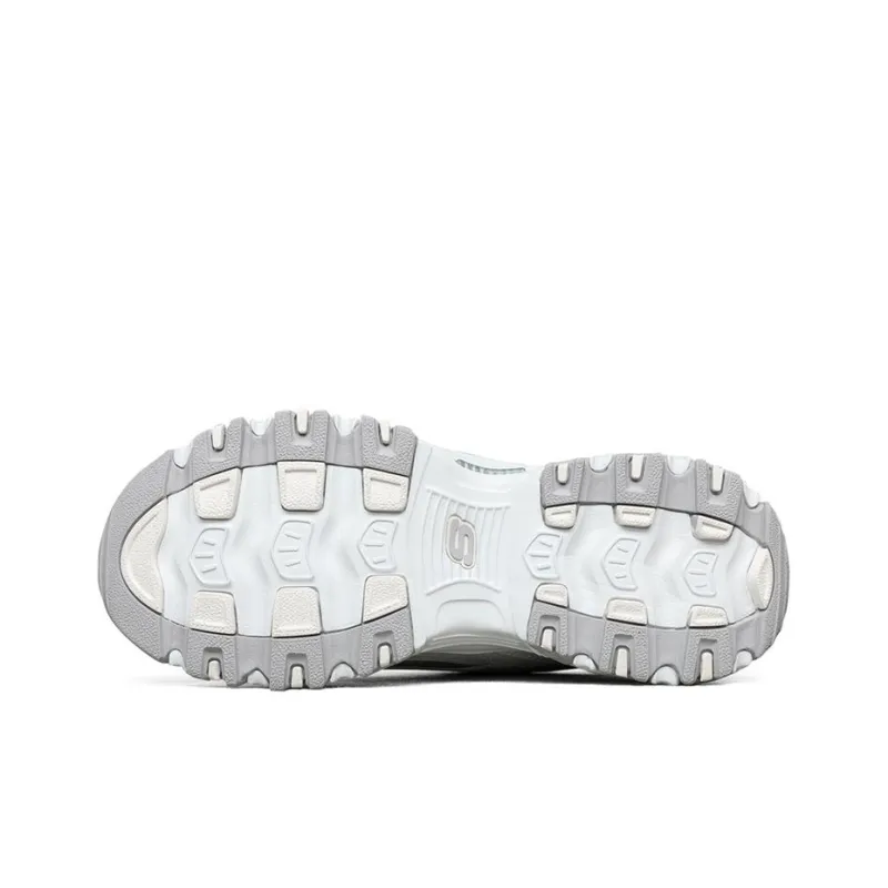 Skechers D'Lites 1.0 Low Top Running Shoes White/Multi Women's-4