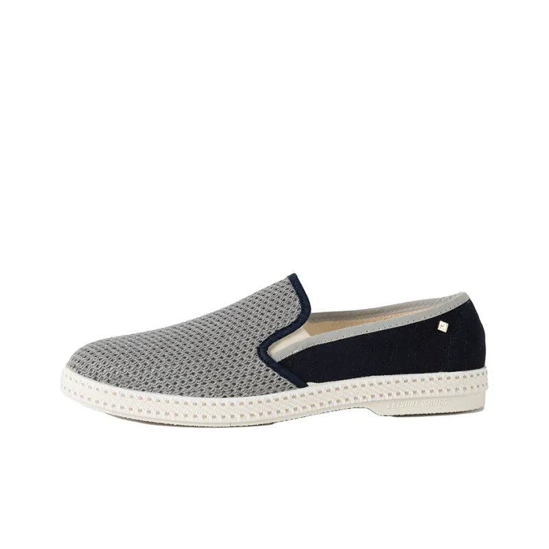 Rivieras Casual Flat Shoes Unisex Gray Blue-0