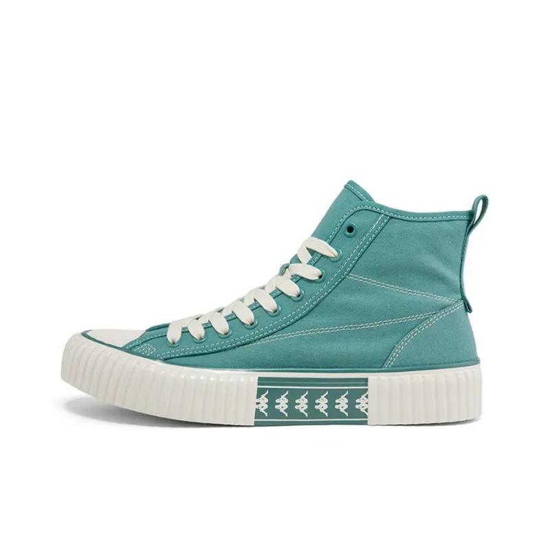 Kappa Wear resistant And Lightweight High Top Canvas Shoes Unisex Blue-0