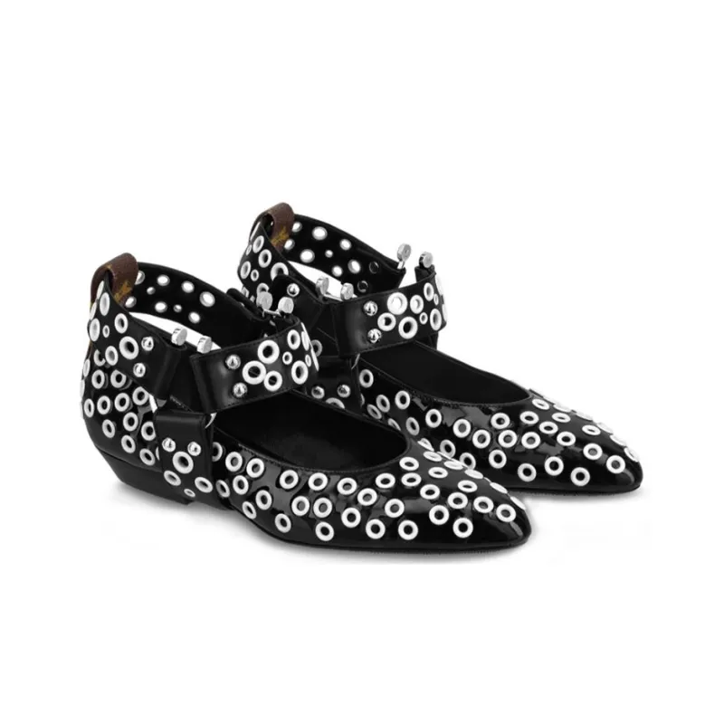 LOUIS VUITTON Rhapsody Women's Casual Shoes Women's Black/White-2