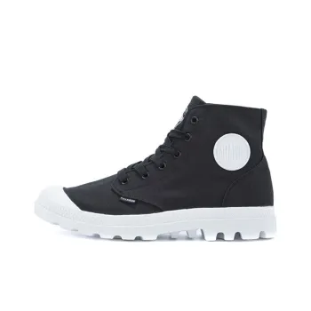 Palladium Blanc Hi Abrasion Resistant Breathable High Top Canvas Shoes Unisex Black White