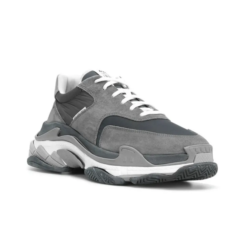 Balenciaga Triple S 2.0 Suede Grey Black-1