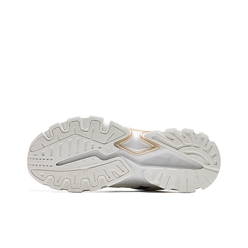 361° QU!KFOAM Low Top Chunky Sneakers Women's White Green-3