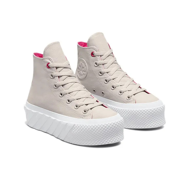 Converse Women's Chuck Taylor All Star Lift 2X High 'Pale Putty' Women's-2