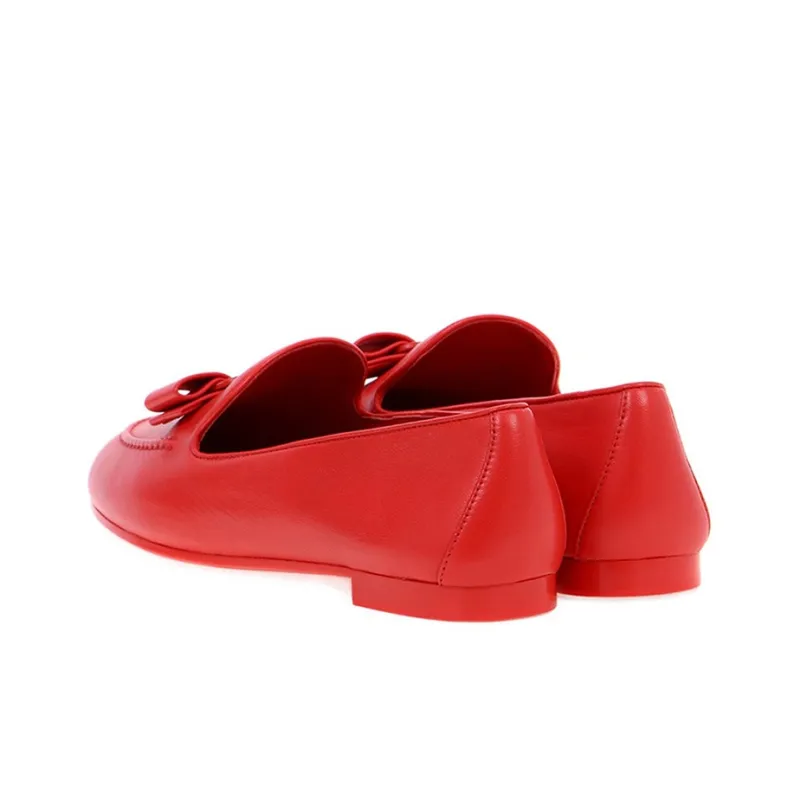 FERRAGAMO Casual Single Shoes Women's Red-2