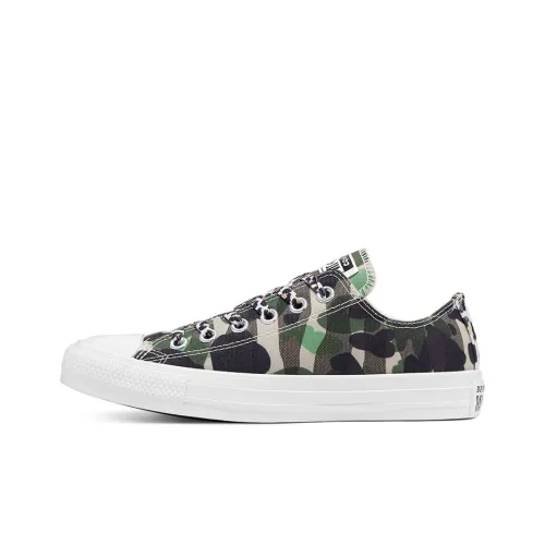 Converse Chuck Taylor All Star Canvas Shoes Women's Low-Top Green Camouflage